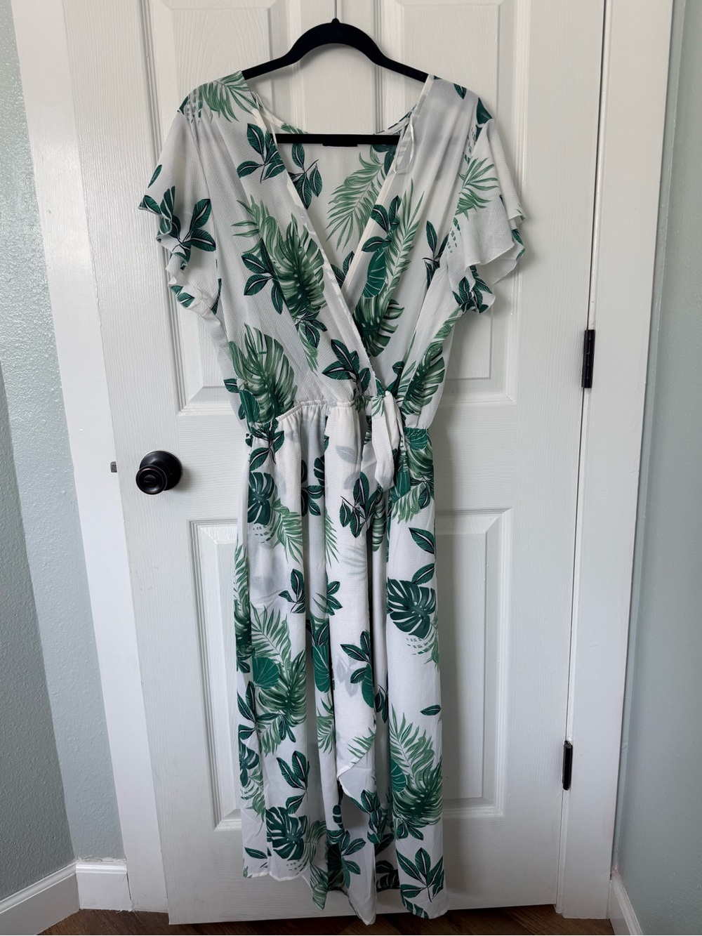 Scobe Green Leaf Faux Wrap Midi Dress 2XL – Chic Soul Boutique